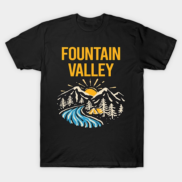 Nature Landscape Fountain Valley T-Shirt by rosenbaumquinton52